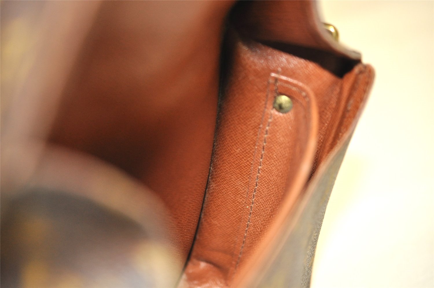 Authentic Louis Vuitton Monogram Cartouchiere MM M51253 Shoulder Cross Bag 2992J