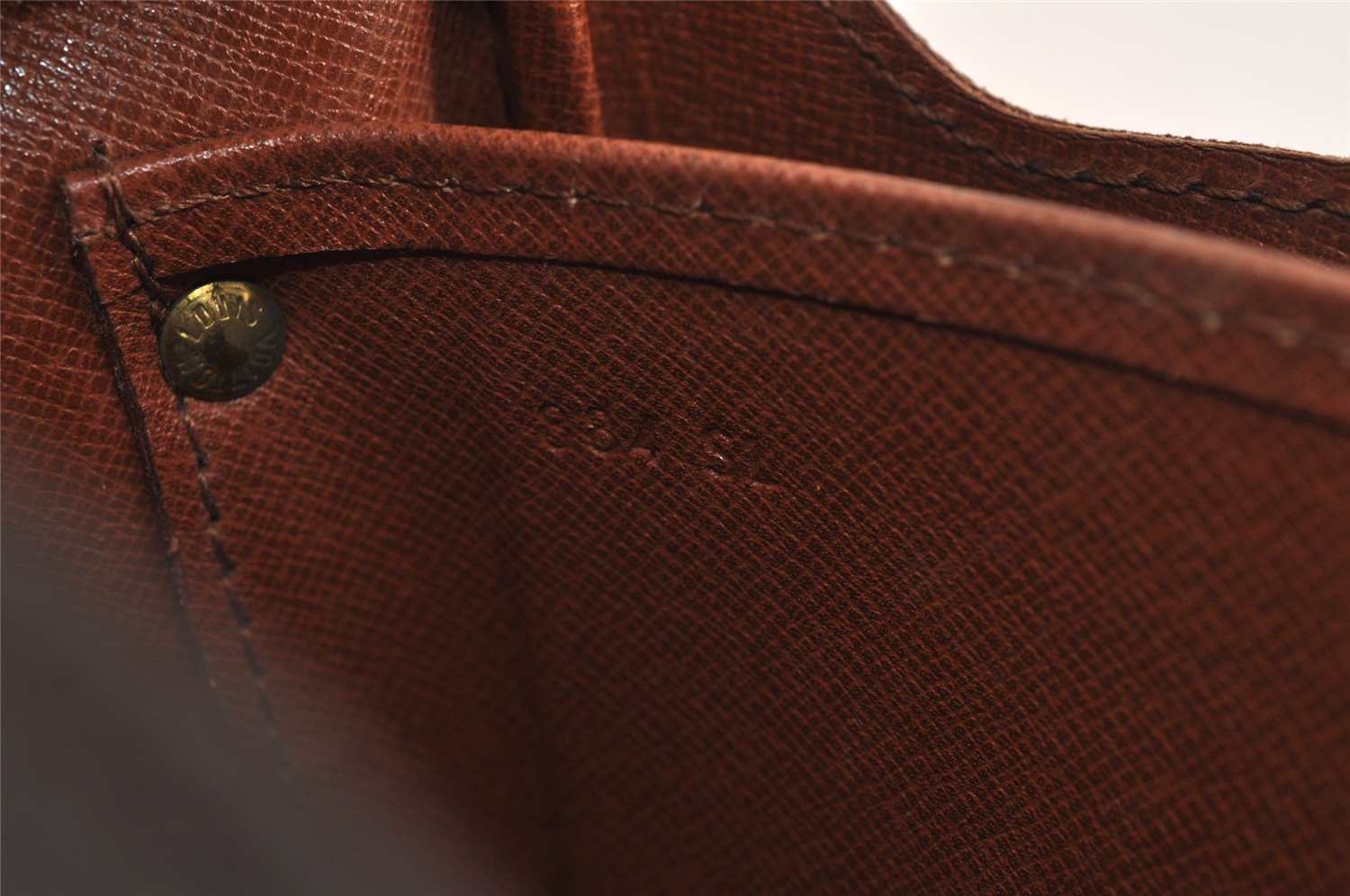 Authentic Louis Vuitton Monogram Cartouchiere MM M51253 Shoulder Cross Bag 2992J