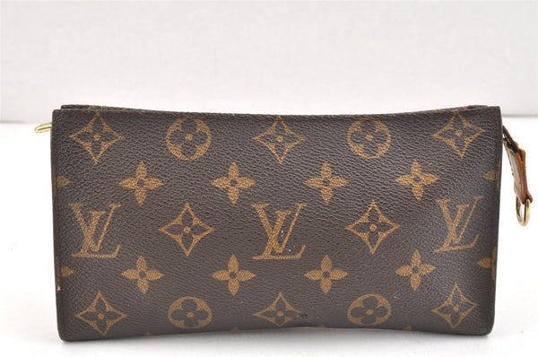 Authentic Louis Vuitton Monogram Pouch For Bucket GM LV Junk 2992K