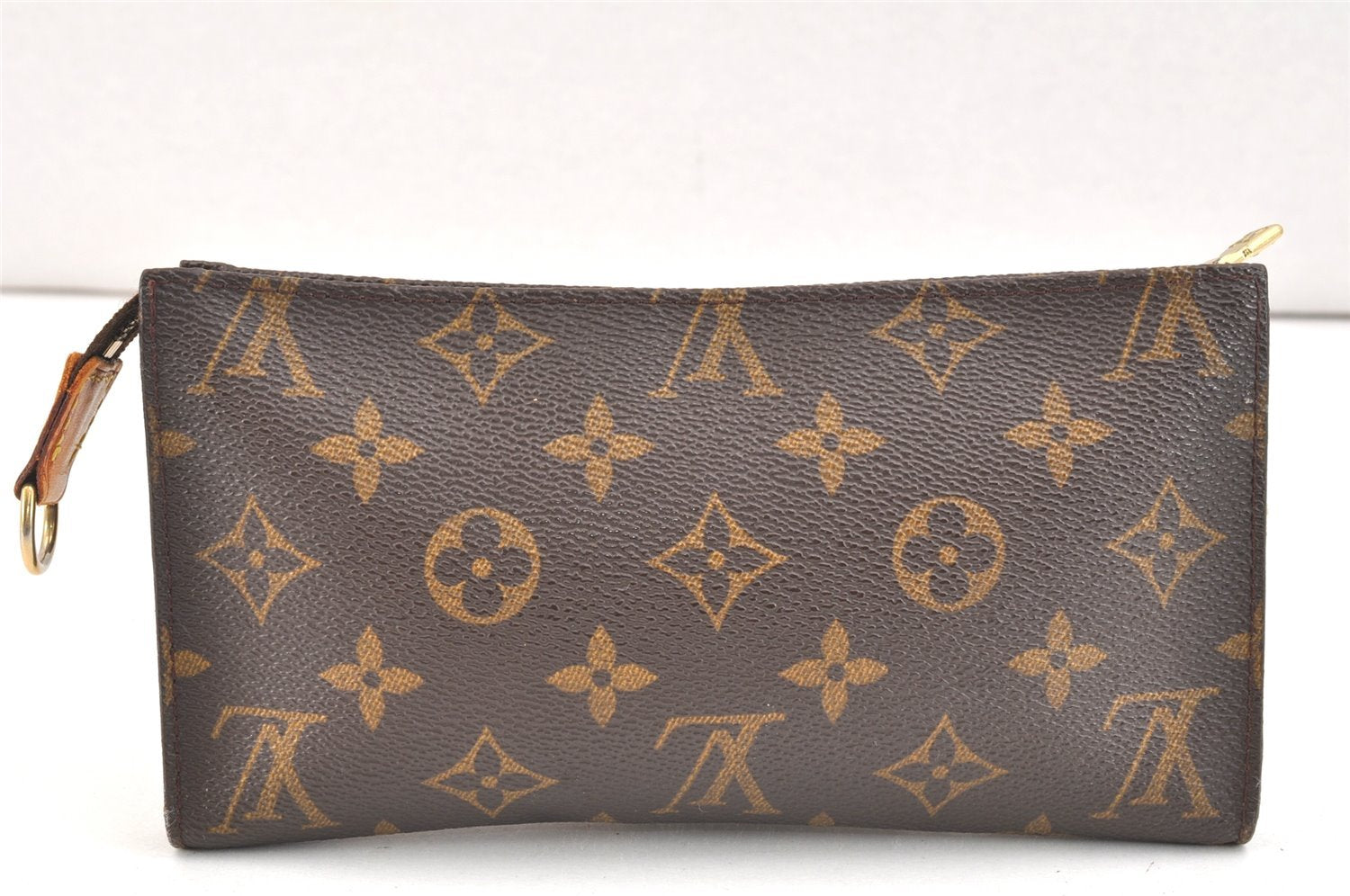 Authentic Louis Vuitton Monogram Pouch For Bucket GM LV Junk 2992K