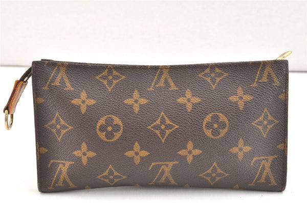 Authentic Louis Vuitton Monogram Pouch For Bucket GM LV Junk 2992K