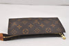 Authentic Louis Vuitton Monogram Pouch For Bucket GM LV Junk 2992K