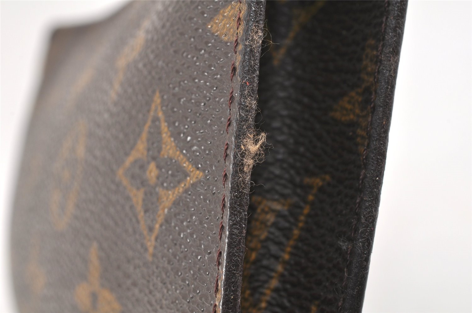 Authentic Louis Vuitton Monogram Pouch For Bucket GM LV Junk 2992K