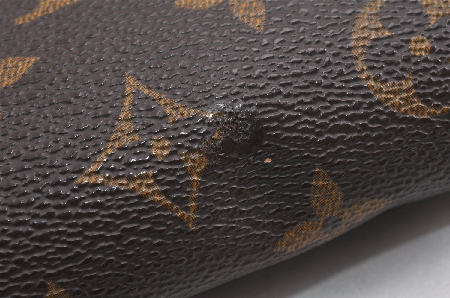 Authentic Louis Vuitton Monogram Pouch For Bucket GM LV Junk 2992K