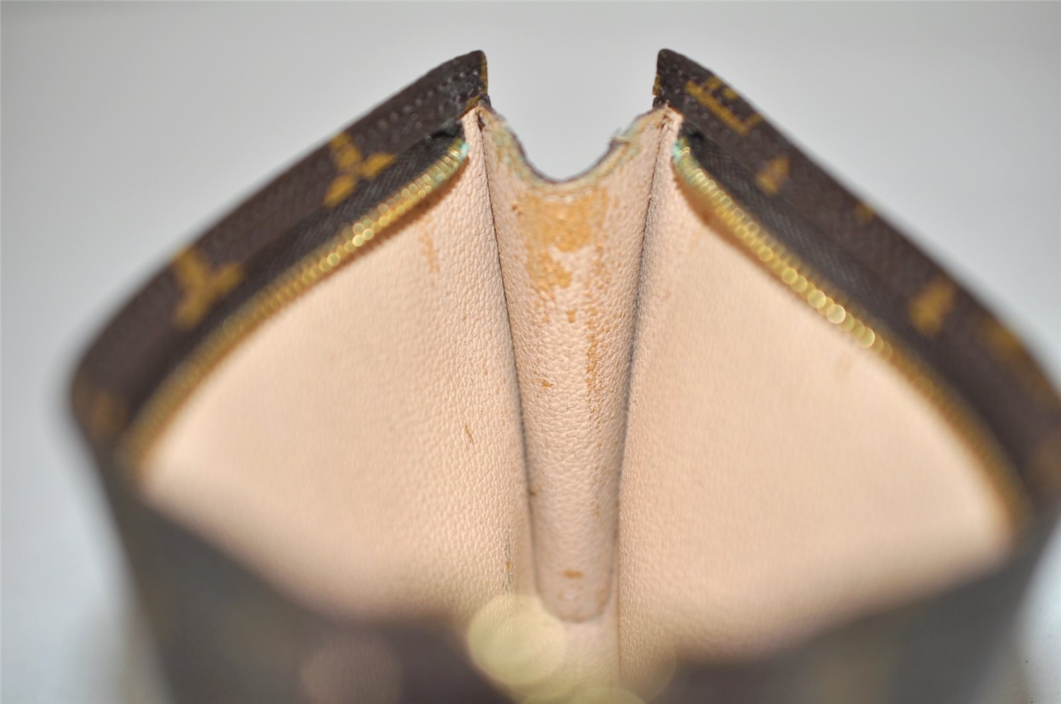 Authentic Louis Vuitton Monogram Pouch For Bucket GM LV Junk 2992K