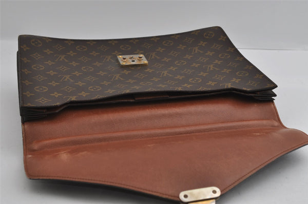Auth Louis Vuitton Monogram Serviette Conseiller Briefcase Old Model Junk 2993I