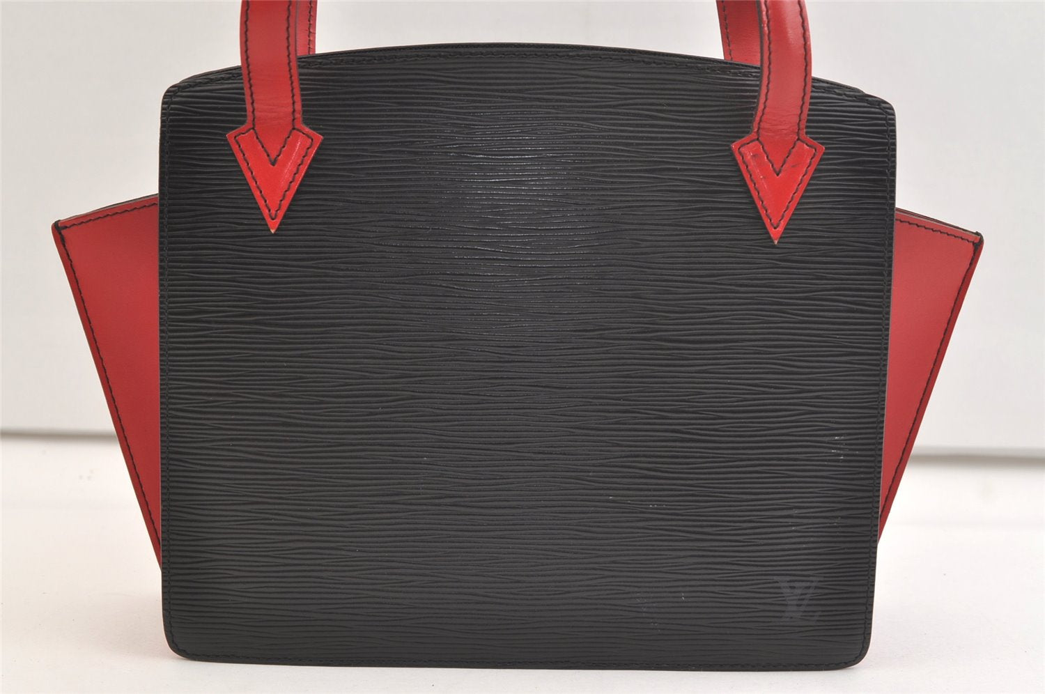 Auth Louis Vuitton Epi Varenne Hand Bag Bi-color Black x Red M52387 LV 2993K