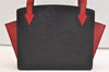 Auth Louis Vuitton Epi Varenne Hand Bag Bi-color Black x Red M52387 LV 2993K