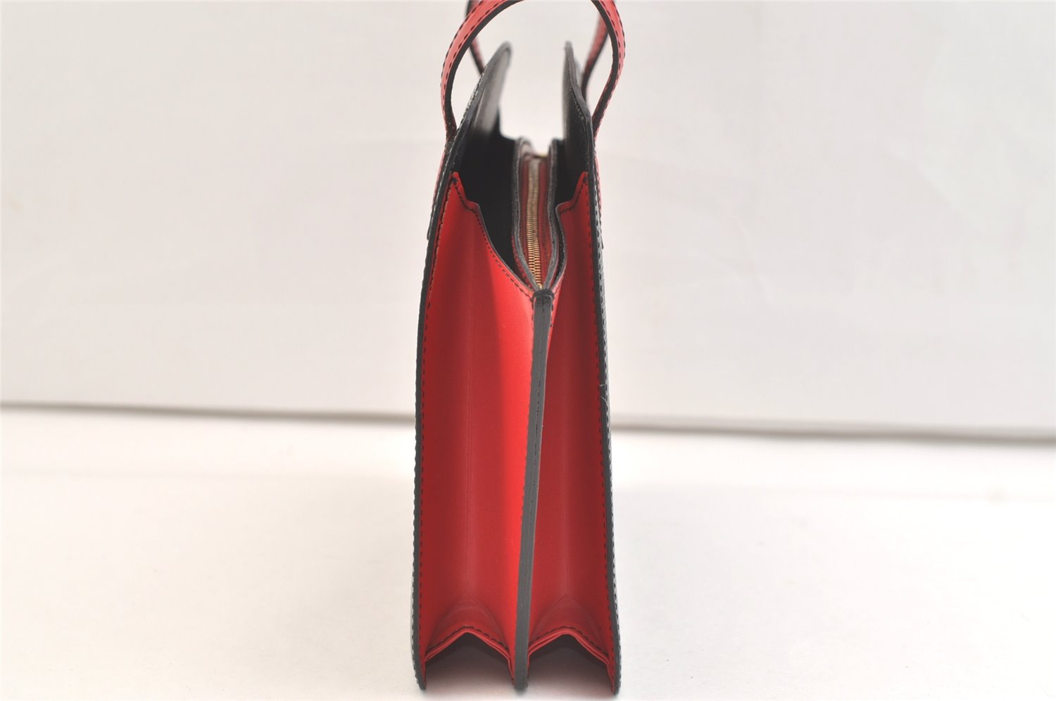 Auth Louis Vuitton Epi Varenne Hand Bag Bi-color Black x Red M52387 LV 2993K