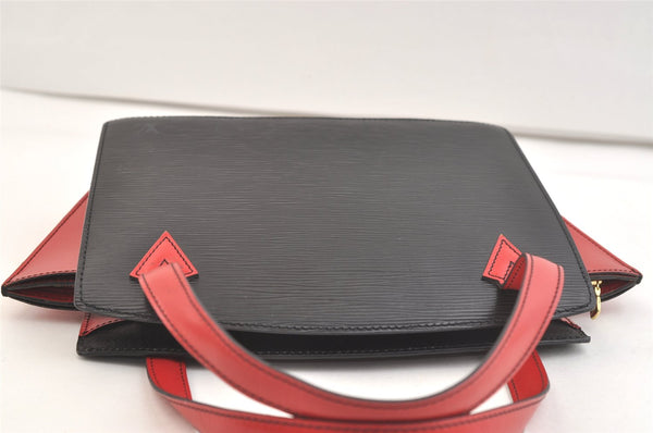 Auth Louis Vuitton Epi Varenne Hand Bag Bi-color Black x Red M52387 LV 2993K