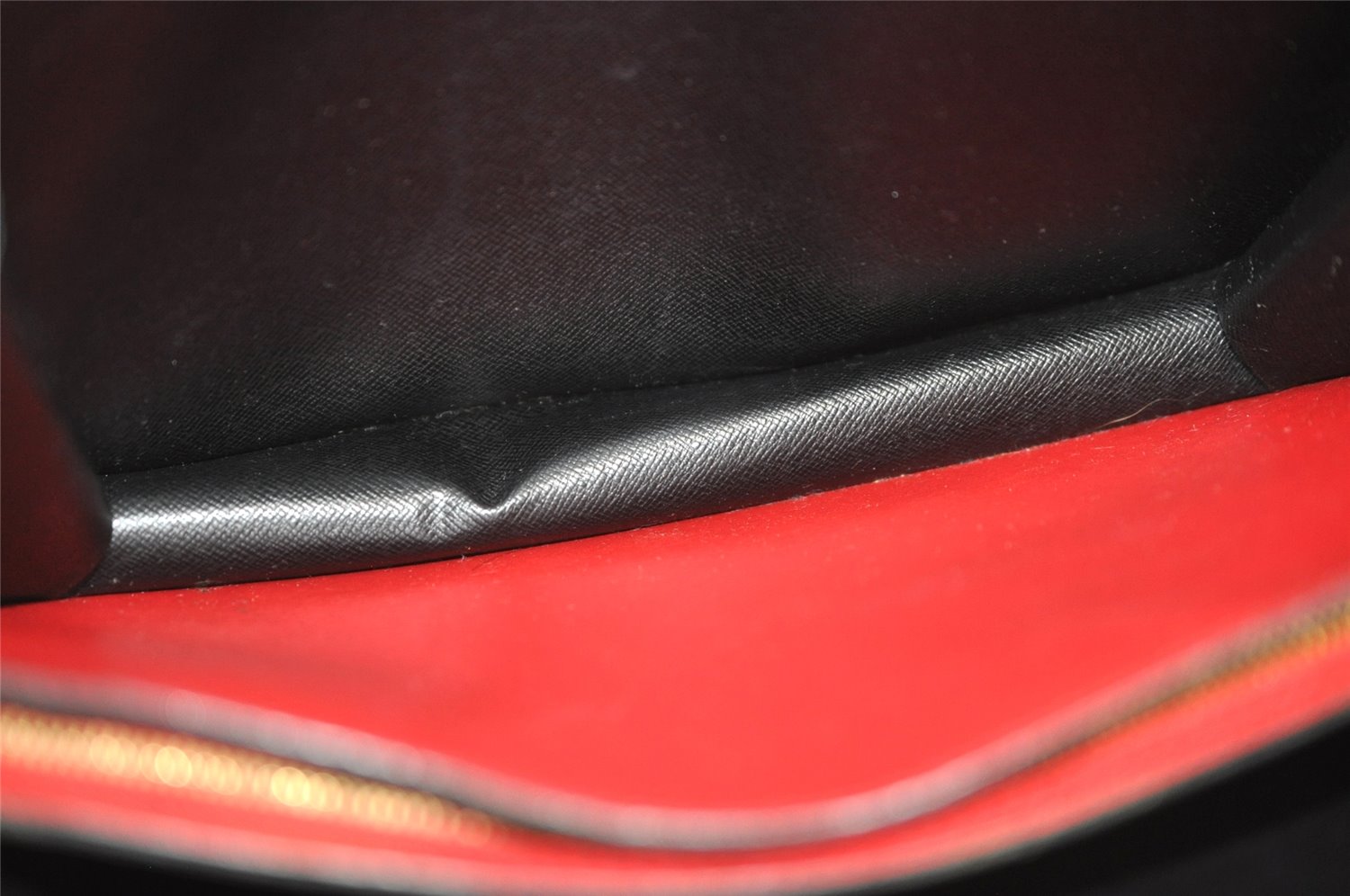 Auth Louis Vuitton Epi Varenne Hand Bag Bi-color Black x Red M52387 LV 2993K