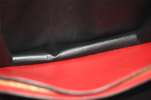 Auth Louis Vuitton Epi Varenne Hand Bag Bi-color Black x Red M52387 LV 2993K