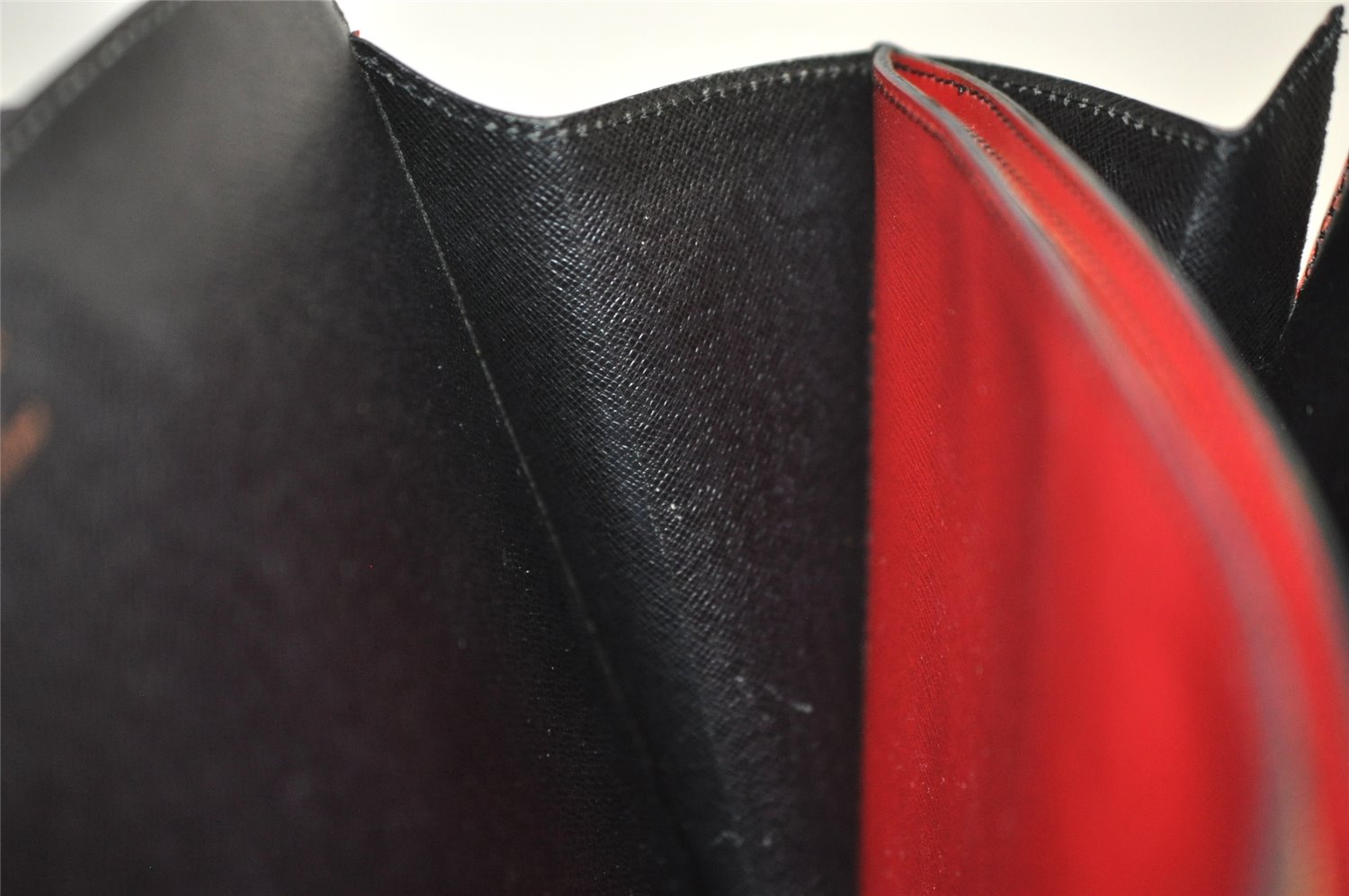 Auth Louis Vuitton Epi Varenne Hand Bag Bi-color Black x Red M52387 LV 2993K