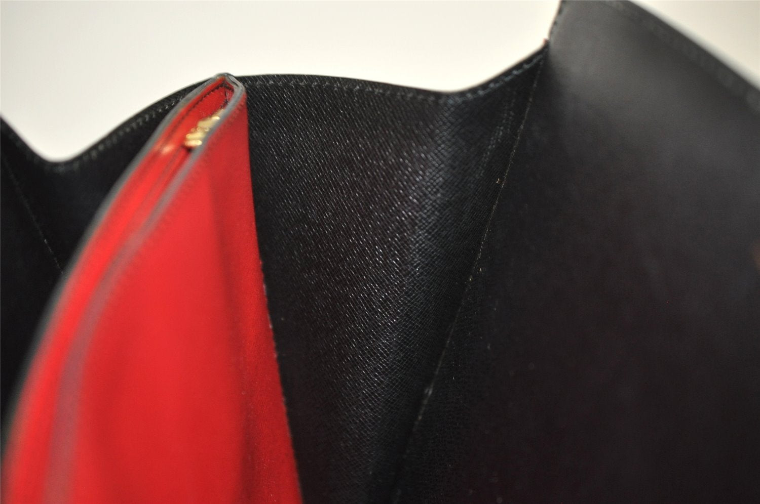 Auth Louis Vuitton Epi Varenne Hand Bag Bi-color Black x Red M52387 LV 2993K