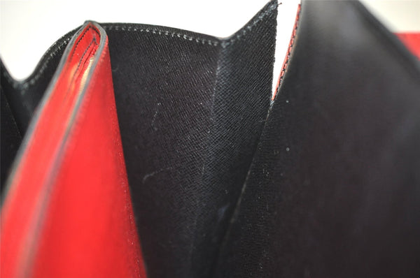 Auth Louis Vuitton Epi Varenne Hand Bag Bi-color Black x Red M52387 LV 2993K