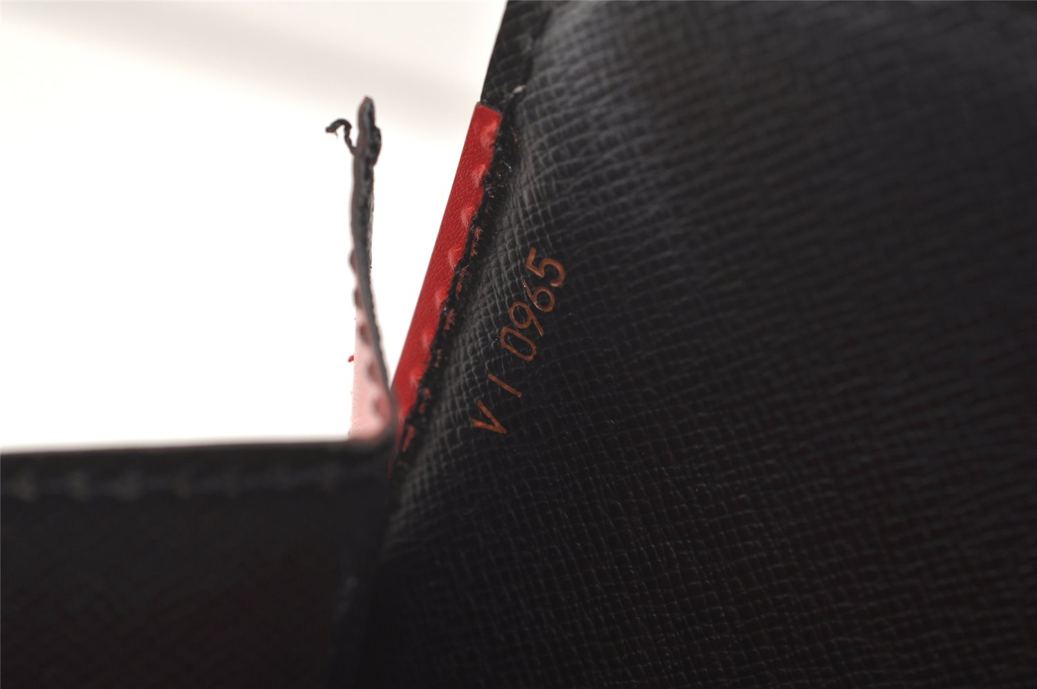 Auth Louis Vuitton Epi Varenne Hand Bag Bi-color Black x Red M52387 LV 2993K