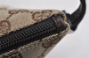 Authentic GUCCI Vintage Hand Bag Pouch Purse GG Canvas Leather 07198 Brown 2994J