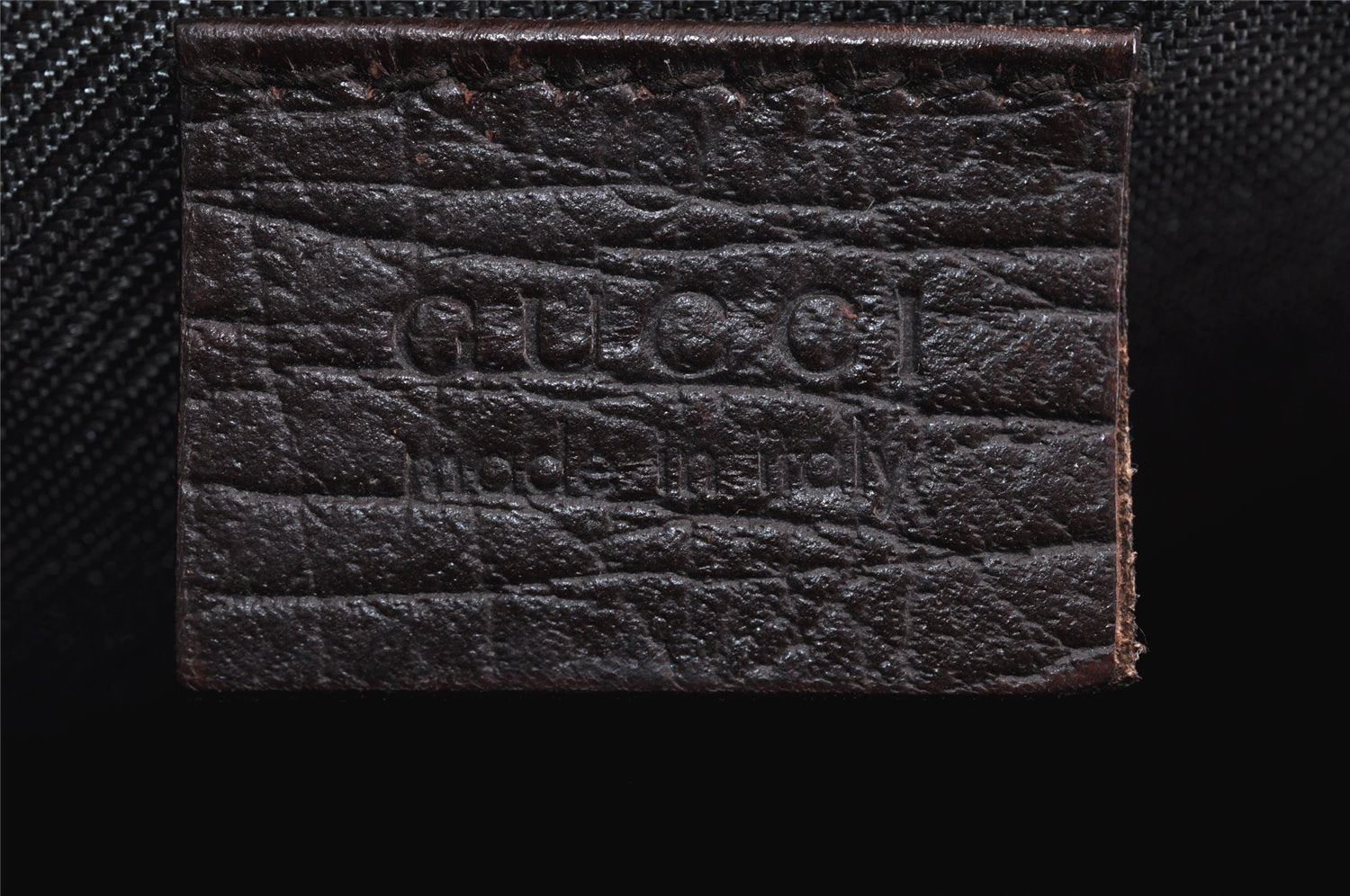 Authentic GUCCI Vintage Hand Bag Pouch Purse GG Canvas Leather 07198 Brown 2994J