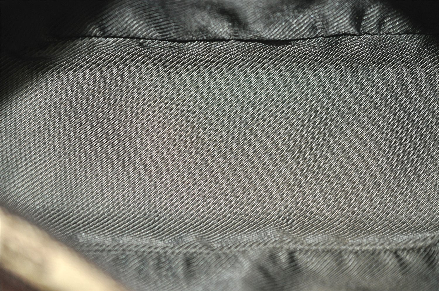 Authentic GUCCI Vintage Hand Bag Pouch Purse GG Canvas Leather 07198 Brown 2994J