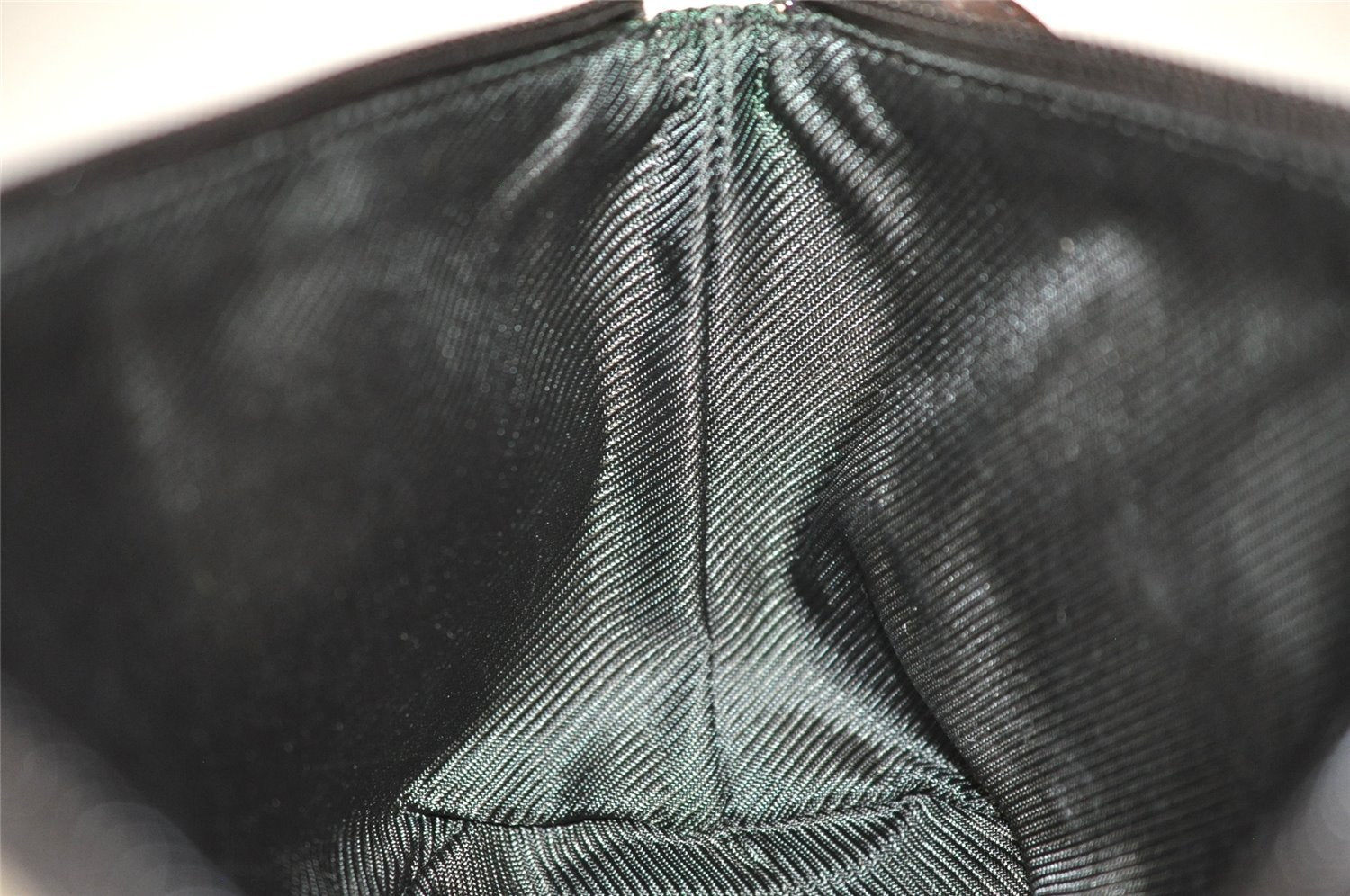 Authentic GUCCI Vintage Hand Bag Pouch Purse GG Canvas Leather 07198 Brown 2994J