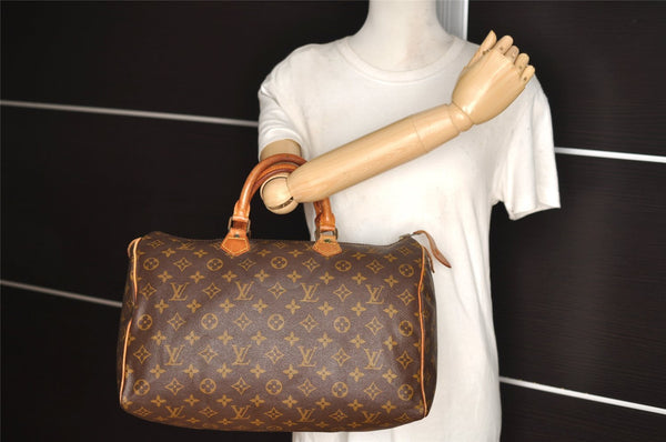 Authentic Louis Vuitton Monogram Speedy 35 Hand Boston Bag Old Model LV 2995I