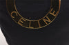 Authentic CELINE Vintage Mini Hand Bag Pouch Purse Nylon Navy 2995J