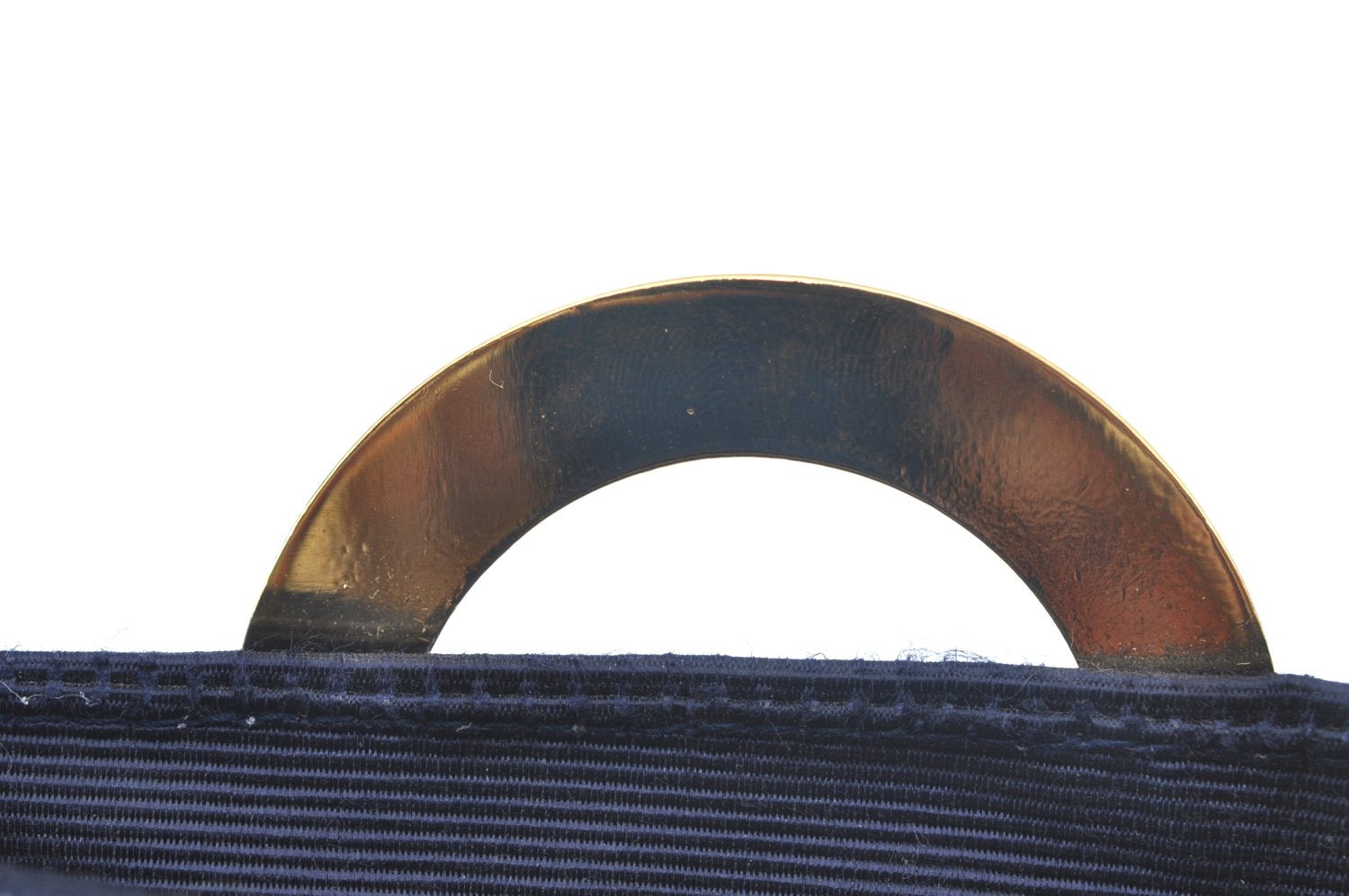 Authentic CELINE Vintage Mini Hand Bag Pouch Purse Nylon Navy 2995J