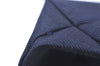 Authentic CELINE Vintage Mini Hand Bag Pouch Purse Nylon Navy 2995J