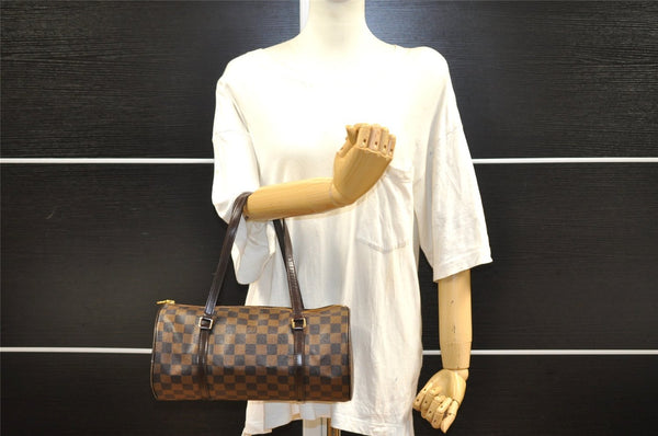 Authentic Louis Vuitton Damier Papillon 30 Hand Bag Purse N51303 LV 2996I