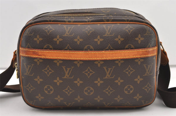 Authentic Louis Vuitton Monogram Reporter PM Shoulder Cross Bag M45254 LV 2996J