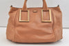 Authentic Chloe Ethel 2Way Shoulder Cross Body Hand Bag Leather Beige 2996K