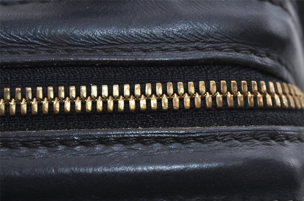 Auth Louis Vuitton Monogram Mini Josephine PM Hand Bag Dark Blue M92414 LV 2997I