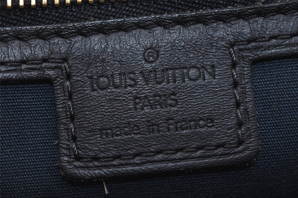 Auth Louis Vuitton Monogram Mini Josephine PM Hand Bag Dark Blue M92414 LV 2997I