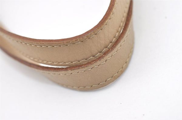 Authentic GUCCI Vintage Shoulder Tote Bag GG Canvas Leather 31244 Beige 2997J