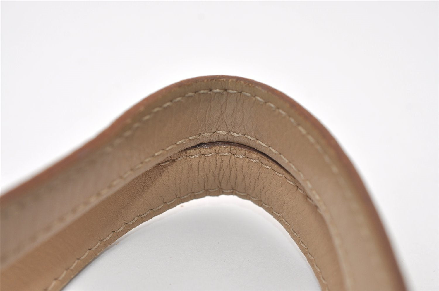 Authentic GUCCI Vintage Shoulder Tote Bag GG Canvas Leather 31244 Beige 2997J