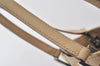 Authentic GUCCI Vintage Shoulder Tote Bag GG Canvas Leather 31244 Beige 2997J