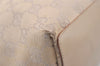 Authentic GUCCI Vintage Shoulder Tote Bag GG Canvas Leather 31244 Beige 2997J