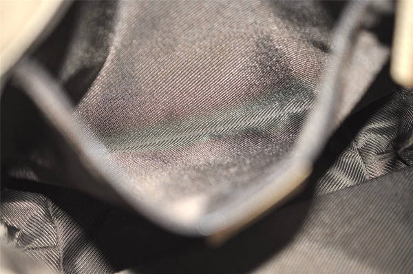 Authentic GUCCI Vintage Shoulder Tote Bag GG Canvas Leather 31244 Beige 2997J