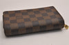 Auth Louis Vuitton Damier Porte Monnaie Billets Tresor N61736 Wallet Junk 2998J