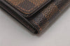 Auth Louis Vuitton Damier Porte Monnaie Billets Tresor N61736 Wallet Junk 2998J