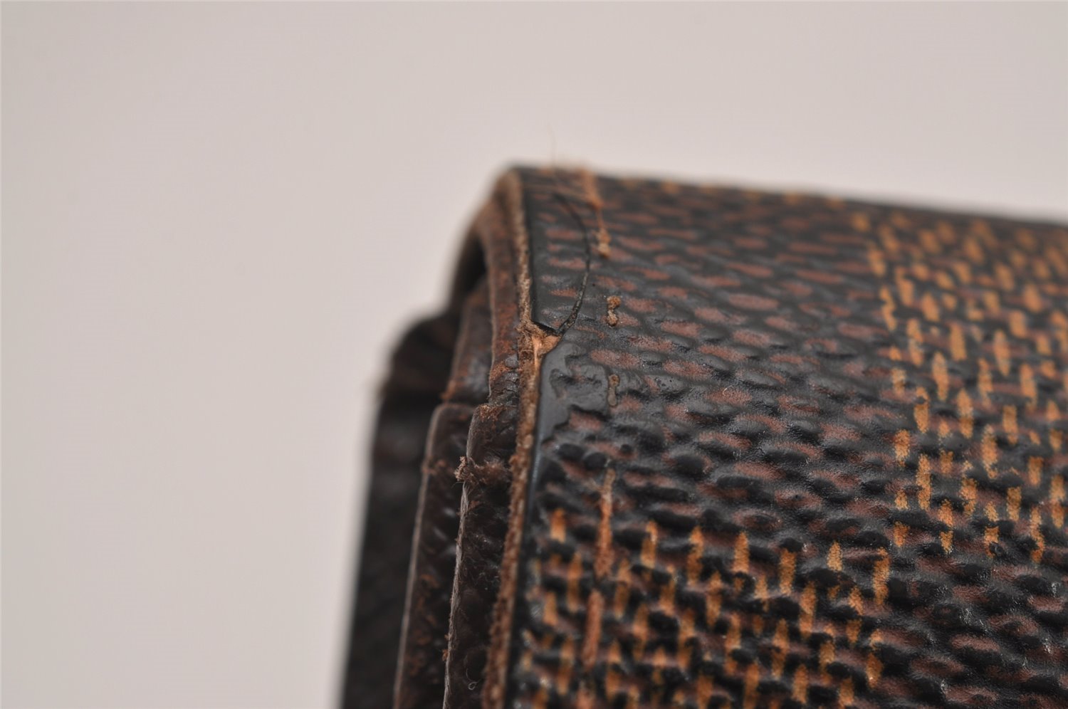 Auth Louis Vuitton Damier Porte Monnaie Billets Tresor N61736 Wallet Junk 2998J