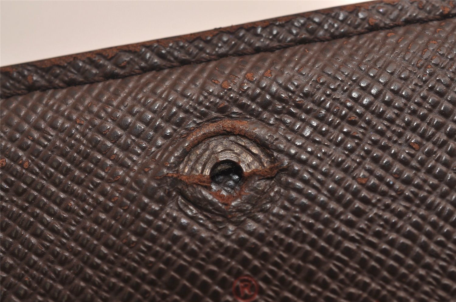 Auth Louis Vuitton Damier Porte Monnaie Billets Tresor N61736 Wallet Junk 2998J