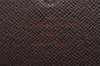 Auth Louis Vuitton Damier Porte Monnaie Billets Tresor N61736 Wallet Junk 2998J