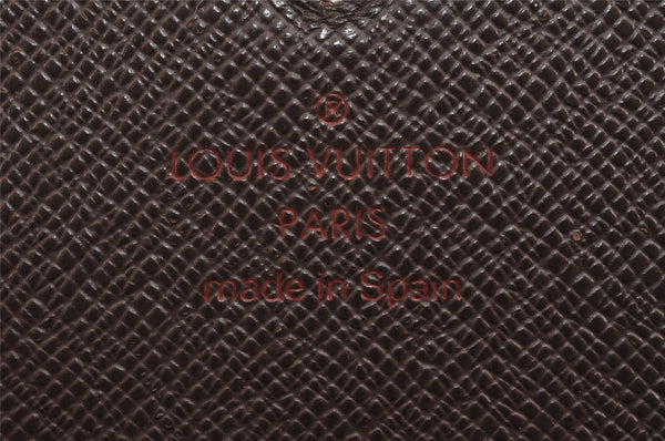 Auth Louis Vuitton Damier Porte Monnaie Billets Tresor N61736 Wallet Junk 2998J