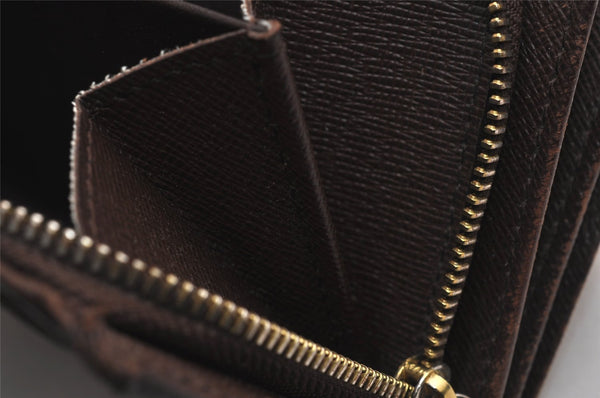 Auth Louis Vuitton Damier Porte Monnaie Billets Tresor N61736 Wallet Junk 2998J