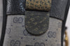 Authentic GUCCI Sherry Line Micro GG Shoulder Bag PVC Leather Navy Junk 2999I