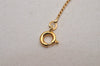 Authentic Christian Dior Gold Tone Chain Rhinestone Pendant Necklace CD 2999J