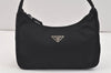 Authentic PRADA Nylon Tessuto Vintage Hand Bag Purse Black 2999K