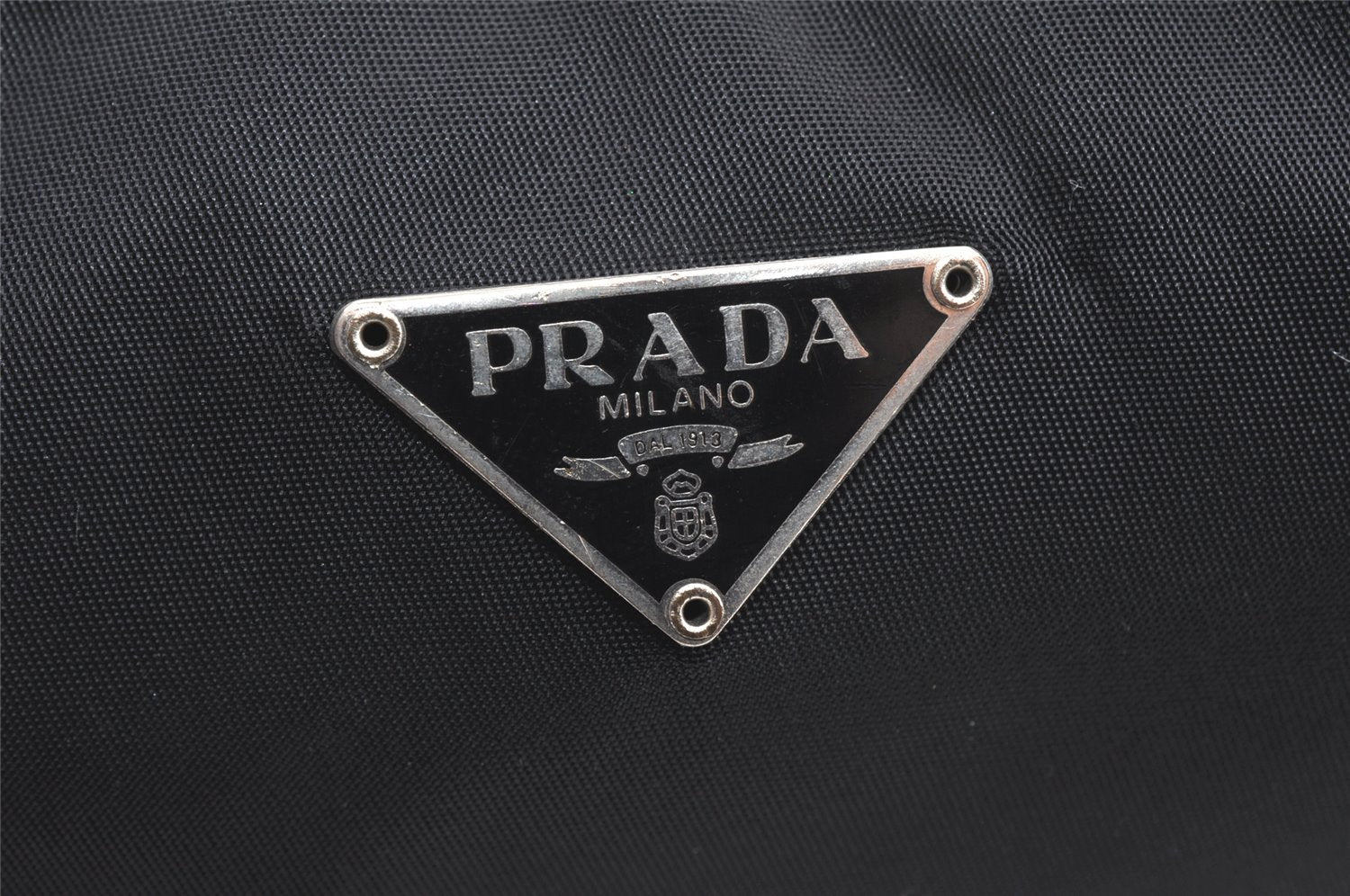 Authentic PRADA Nylon Tessuto Vintage Hand Bag Purse Black 2999K