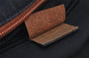 Authentic GUCCI Sherry Line Shoulder Tote Bag GG Nylon Leather 374433 Navy 3000I
